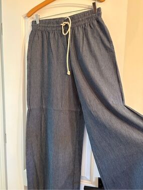 eesome Navy Pinstripe Sail Away Pants